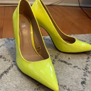Neon Yellow Zara Heels